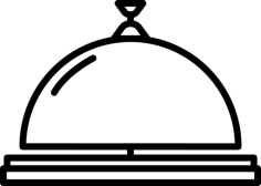 Reception Bell Sticker Outline Svg File, Free Vectors File